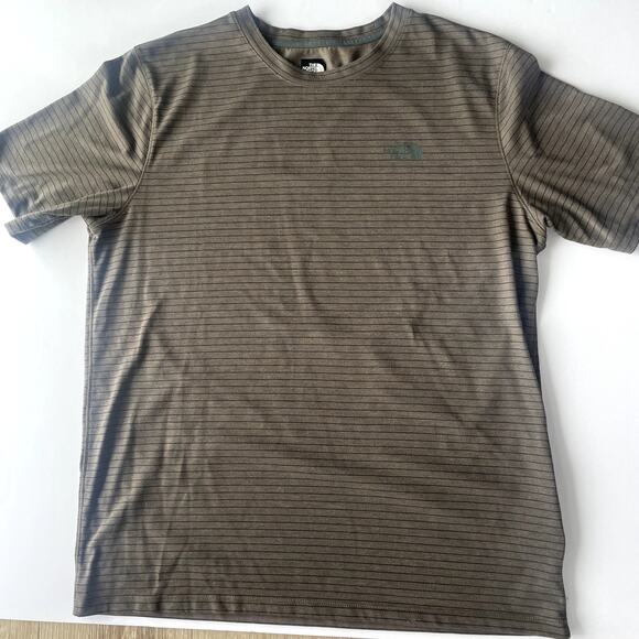 The North Face Men's Short Sleeve Striped Tee Shirt Sz L - Picture 1 of 5